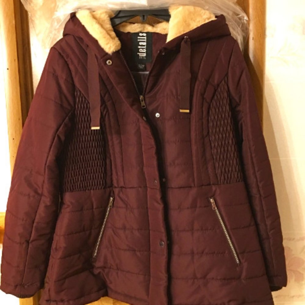 d.e.t.a.i.l.s Sherpa-Lined Convertible Collar Coat